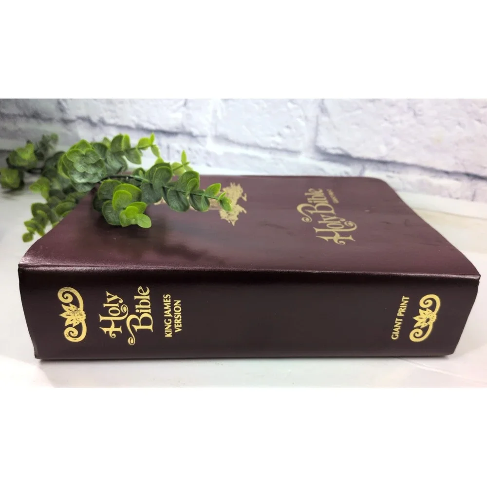 NO WRITING! VTG✝️1975 Giant Print Holy Bible KJV Red Letter Allan Concordance